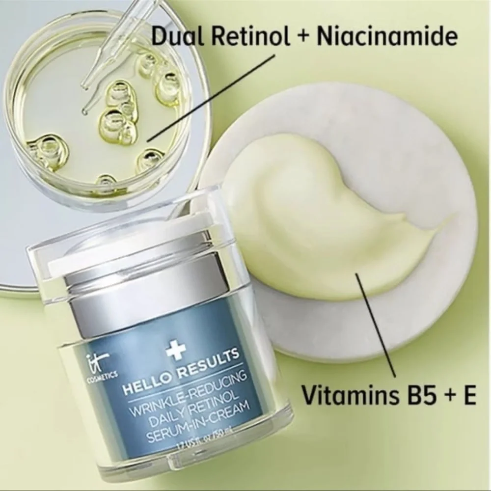 IT COSMETICS Hello Results Wrinkle Reducing Retinol Serum-In-Cream Travel Size - Picture 5 of 9